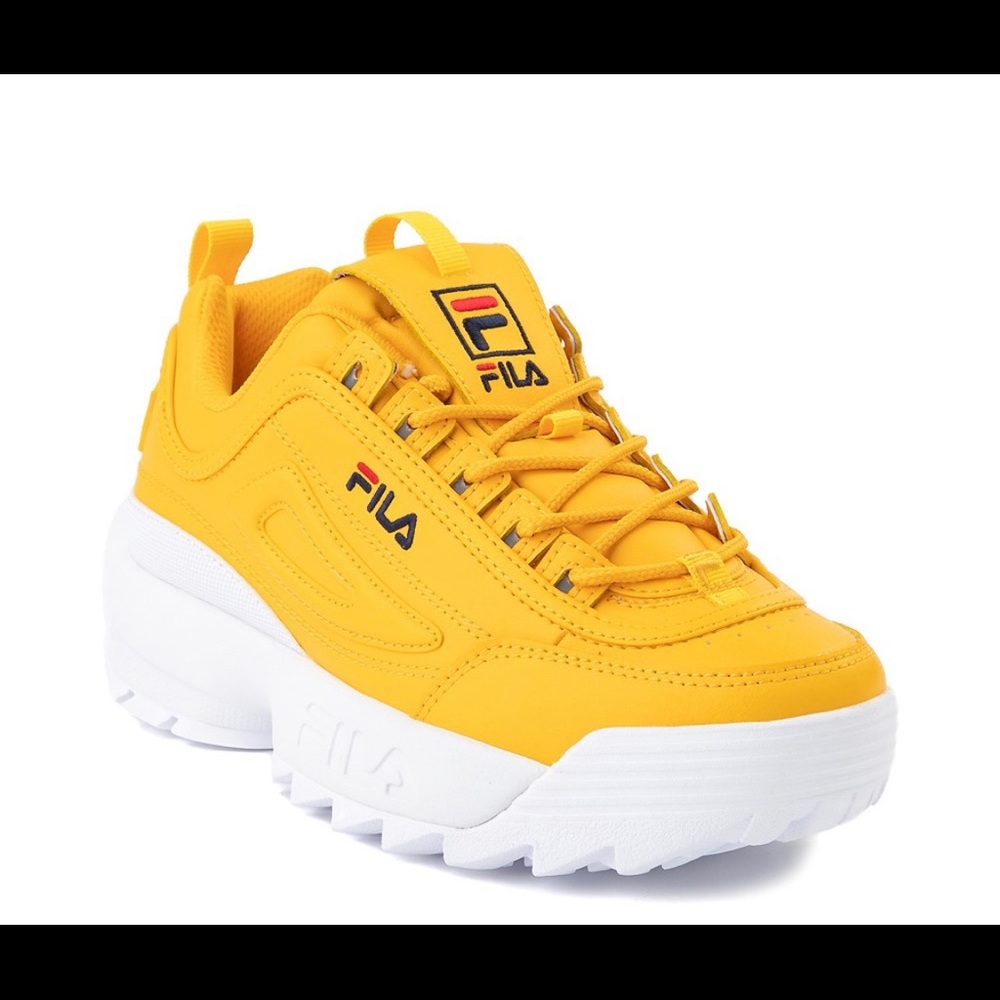 Yellow Fila Shoes